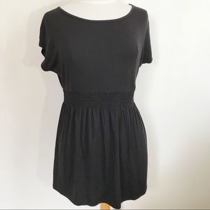 A:Glow gathered waist short sleeve maternity top S